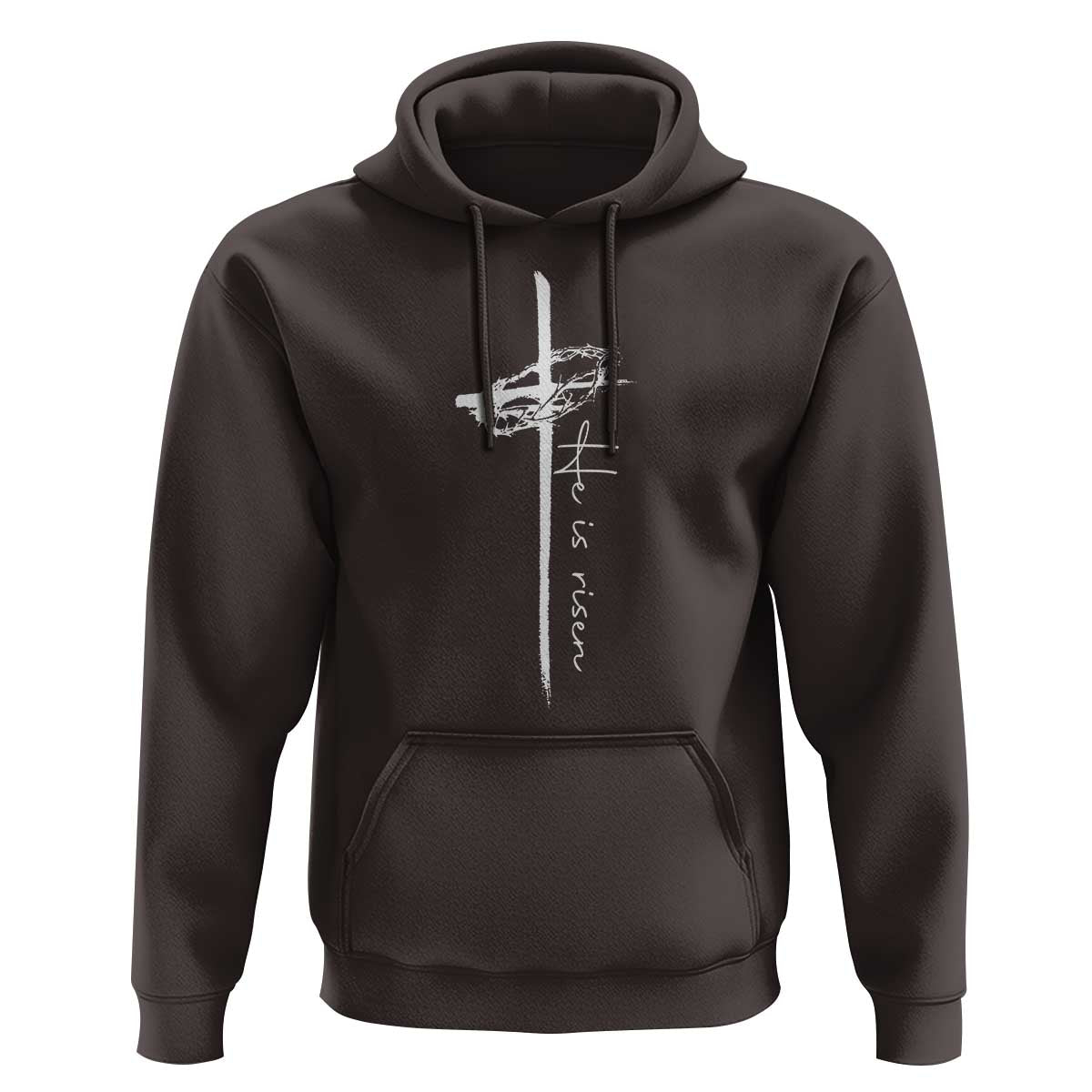 Easter Cross He Is Risen Jesus Christian Hoodie