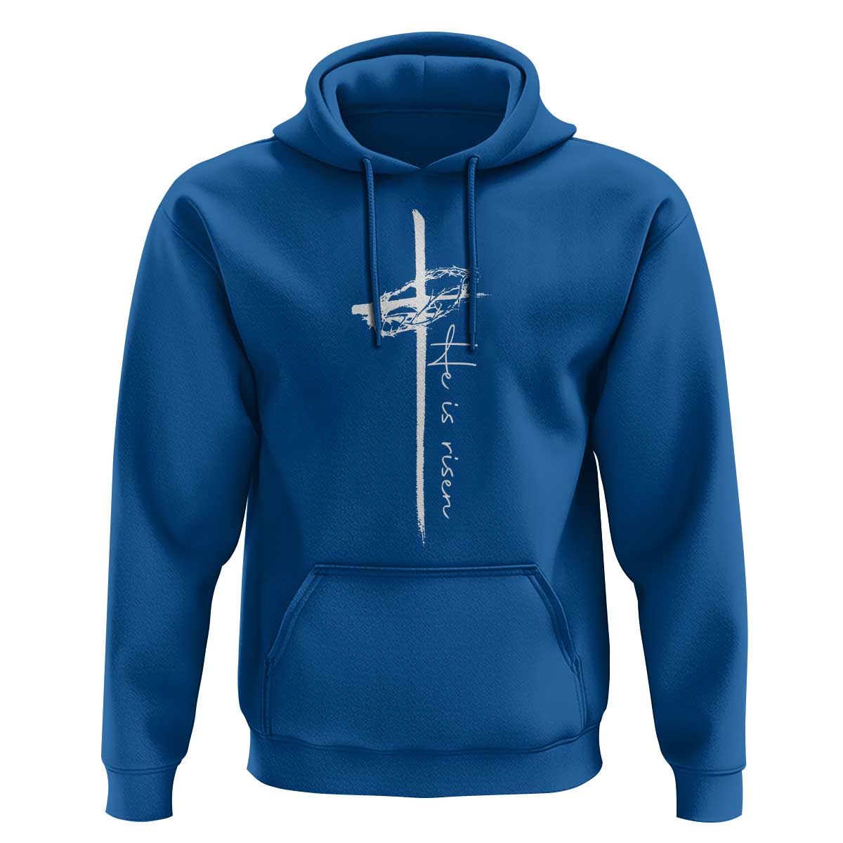 Easter Cross He Is Risen Jesus Christian Hoodie
