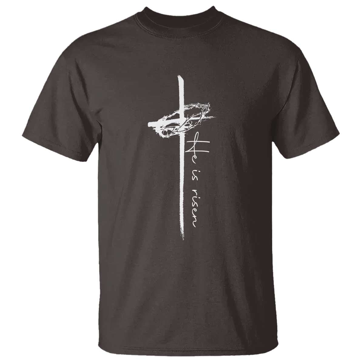 Easter Cross He Is Risen Jesus Christian T Shirt