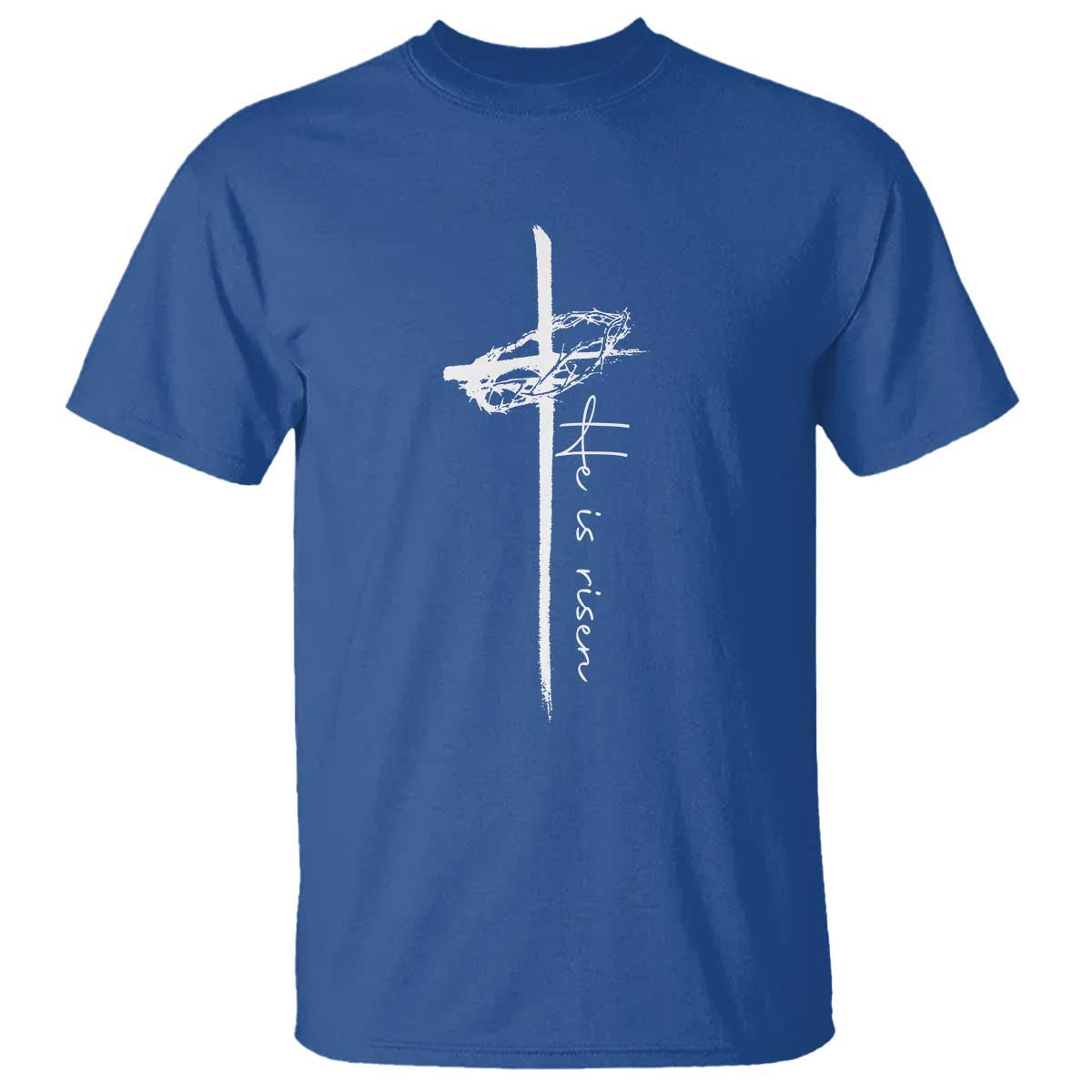Easter Cross He Is Risen Jesus Christian T Shirt