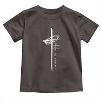 Easter Cross He Is Risen Jesus Christian Toddler T Shirt