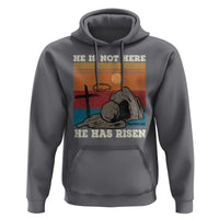 Jesus He is Risen Hoodie Matthew 28:6 Vintage Christian Easter