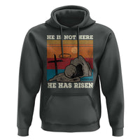 Jesus He is Risen Hoodie Matthew 28:6 Vintage Christian Easter