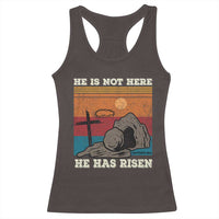 Jesus He is Risen Racerback Tank Top Matthew 28:6 Vintage Christian Easter