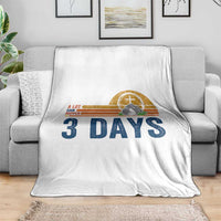 Easter A Lot Can Happen in 3 Days Throw Blanket Retro Religious Easter Christian - Wonder Print Shop