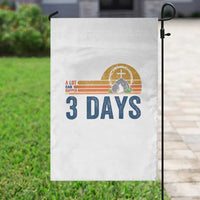 Easter A Lot Can Happen in 3 Days Garden Flag Retro Religious Easter Christian - Wonder Print Shop