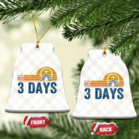 Easter A Lot Can Happen in 3 Days Ceramic Ornament Retro Religious Easter Christian - Wonder Print Shop