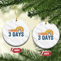 Easter A Lot Can Happen in 3 Days Ceramic Ornament Retro Religious Easter Christian - Wonder Print Shop