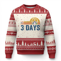 Easter A Lot Can Happen in 3 Days Ugly Christmas Sweater Retro Religious Easter Christian - Wonder Print Shop