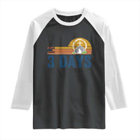 Easter A Lot Can Happen in 3 Days Raglan Shirt Retro Religious Easter Christian - Wonder Print Shop