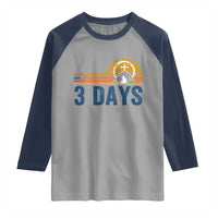 Easter A Lot Can Happen in 3 Days Raglan Shirt Retro Religious Easter Christian - Wonder Print Shop