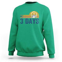 Easter A Lot Can Happen in 3 Days Sweatshirt Retro Religious Easter Christian - Wonder Print Shop