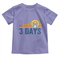 Easter A Lot Can Happen in 3 Days Toddler T Shirt Retro Religious Easter Christian - Wonder Print Shop