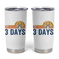 Easter A Lot Can Happen in 3 Days Tumbler Cup Retro Religious Easter Christian - Wonder Print Shop