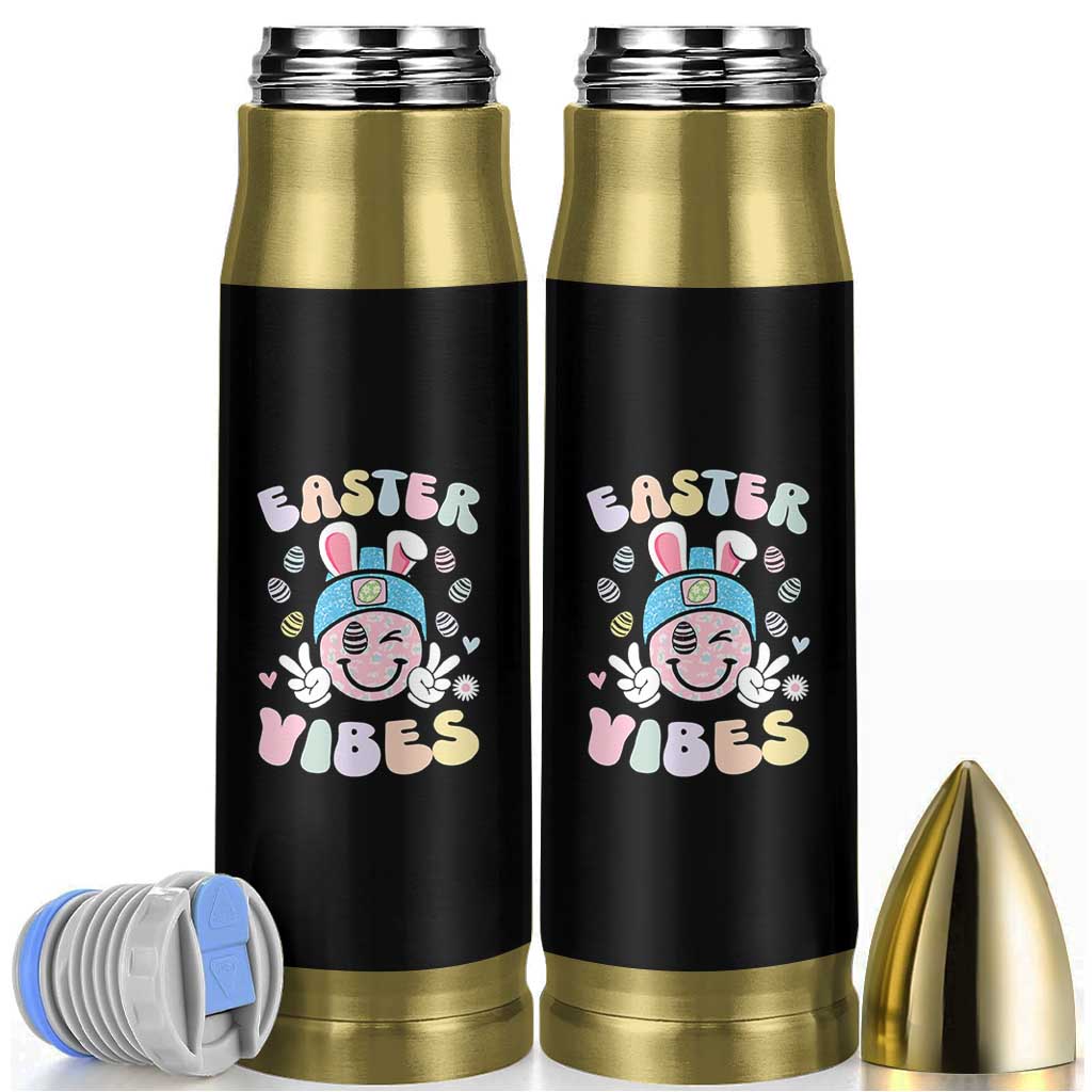 Groovy Easter Vibes Bullet Tumbler Retro Bunny Smile Eggs - Wonder Print Shop