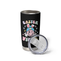 Groovy Easter Vibes Tumbler Cup Retro Bunny Smile Eggs - Wonder Print Shop