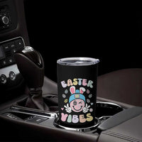Groovy Easter Vibes Tumbler Cup Retro Bunny Smile Eggs - Wonder Print Shop