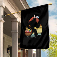 Bigfoot Easter Garden Flag Bunny Sasquatch Eggs Retro - Wonder Print Shop