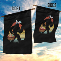 Bigfoot Easter Garden Flag Bunny Sasquatch Eggs Retro - Wonder Print Shop