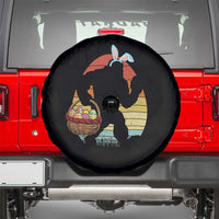 Bigfoot Easter Spare Tire Cover Bunny Sasquatch Eggs Retro - Wonder Print Shop