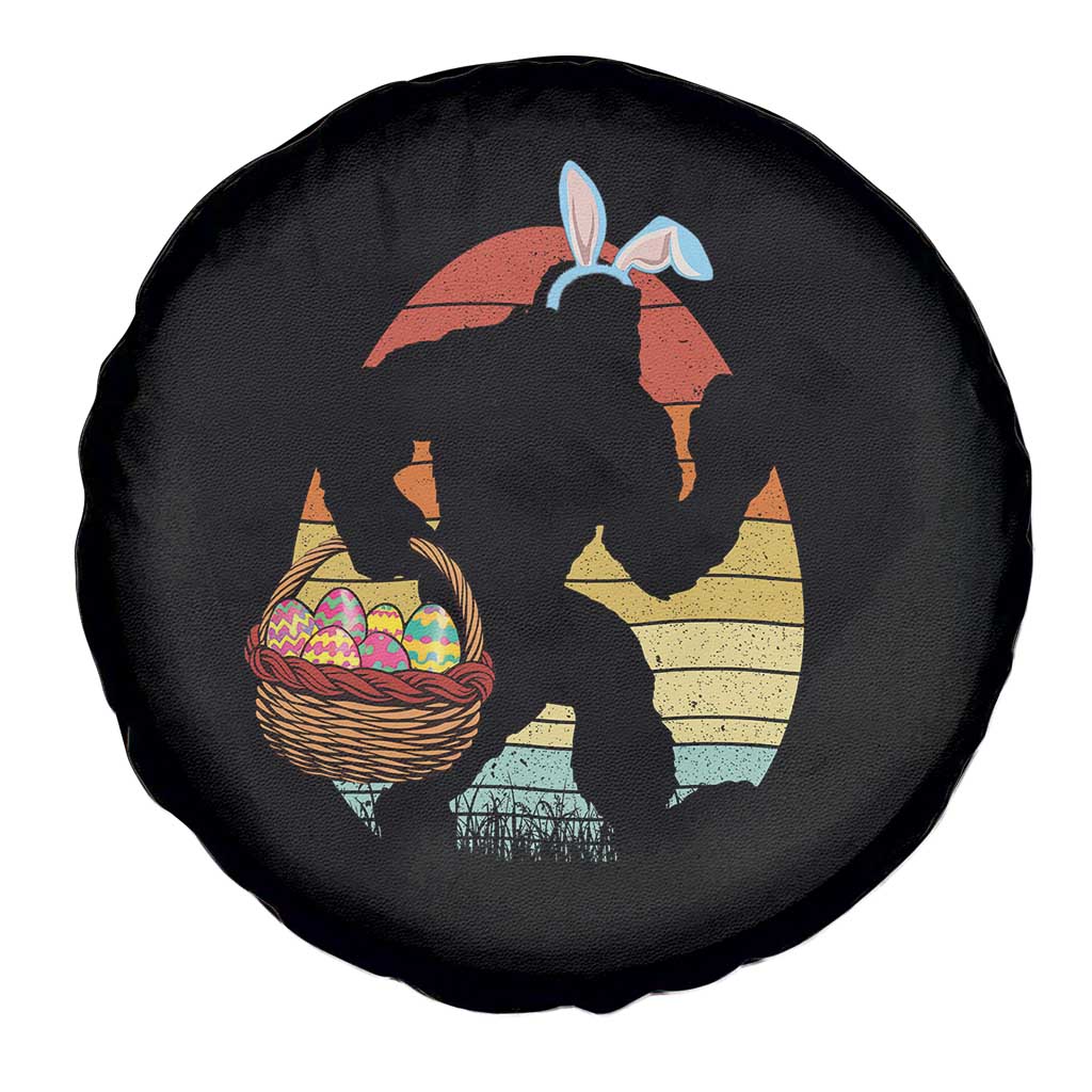 Bigfoot Easter Spare Tire Cover Bunny Sasquatch Eggs Retro - Wonder Print Shop