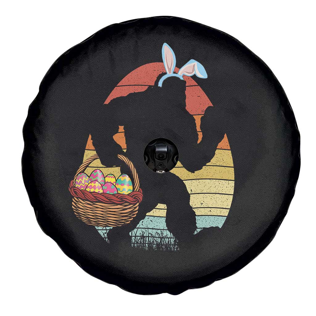 Bigfoot Easter Spare Tire Cover Bunny Sasquatch Eggs Retro - Wonder Print Shop
