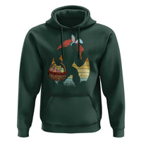 Bigfoot Easter Hoodie Bunny Sasquatch Eggs Retro - Wonder Print Shop