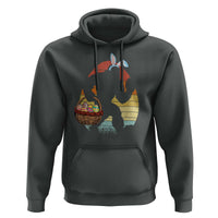 Bigfoot Easter Hoodie Bunny Sasquatch Eggs Retro - Wonder Print Shop