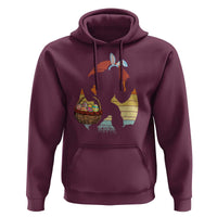 Bigfoot Easter Hoodie Bunny Sasquatch Eggs Retro - Wonder Print Shop