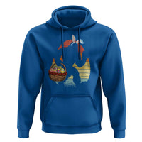 Bigfoot Easter Hoodie Bunny Sasquatch Eggs Retro - Wonder Print Shop