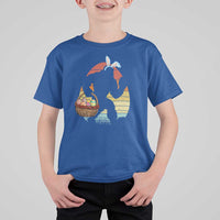 Bigfoot Easter T Shirt For Kid Bunny Sasquatch Eggs Retro - Wonder Print Shop