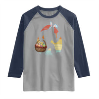 Bigfoot Easter Raglan Shirt Bunny Sasquatch Eggs Retro - Wonder Print Shop