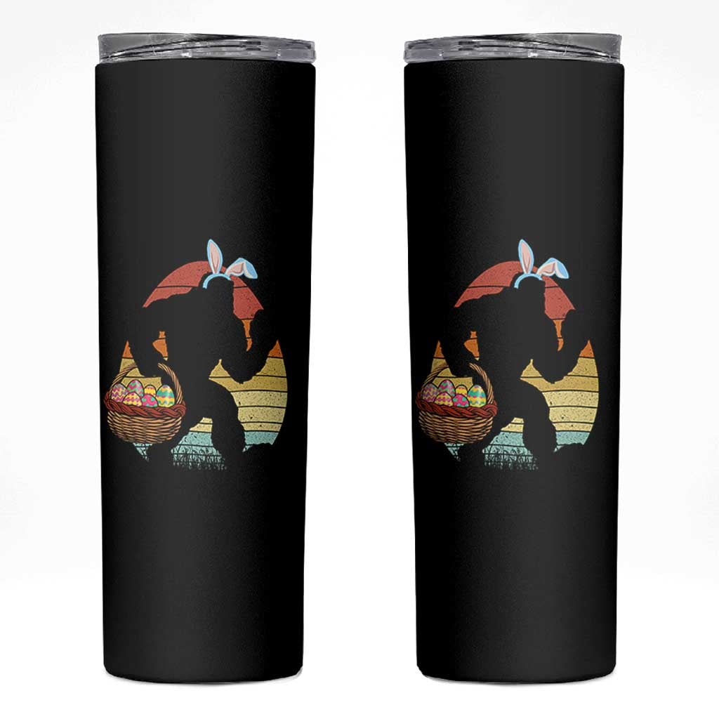 Bigfoot Easter Skinny Tumbler Bunny Sasquatch Eggs Retro - Wonder Print Shop