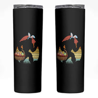 Bigfoot Easter Skinny Tumbler Bunny Sasquatch Eggs Retro - Wonder Print Shop