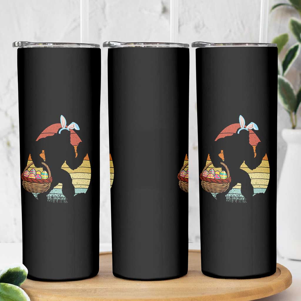 Bigfoot Easter Skinny Tumbler Bunny Sasquatch Eggs Retro - Wonder Print Shop