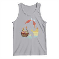 Bigfoot Easter Tank Top Bunny Sasquatch Eggs Retro - Wonder Print Shop