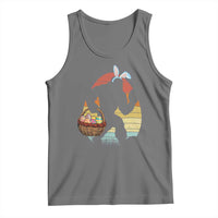 Bigfoot Easter Tank Top Bunny Sasquatch Eggs Retro - Wonder Print Shop
