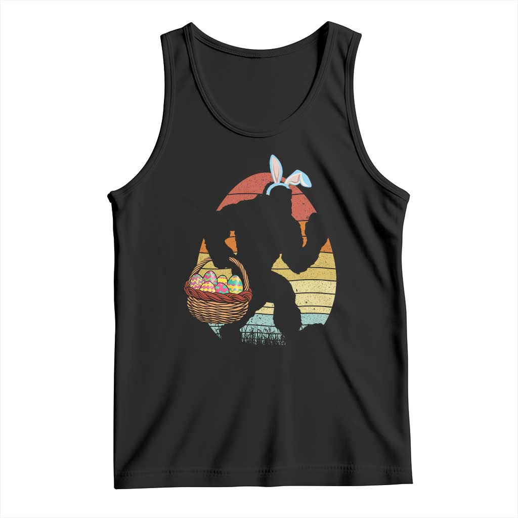 Bigfoot Easter Tank Top Bunny Sasquatch Eggs Retro - Wonder Print Shop