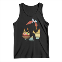 Bigfoot Easter Tank Top Bunny Sasquatch Eggs Retro - Wonder Print Shop