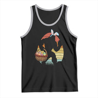 Bigfoot Easter Tank Top Bunny Sasquatch Eggs Retro - Wonder Print Shop