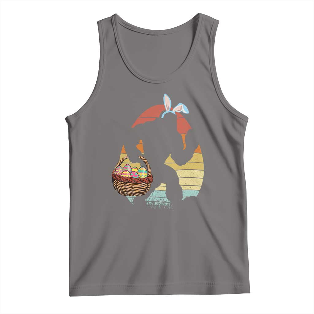 Bigfoot Easter Tank Top Bunny Sasquatch Eggs Retro - Wonder Print Shop