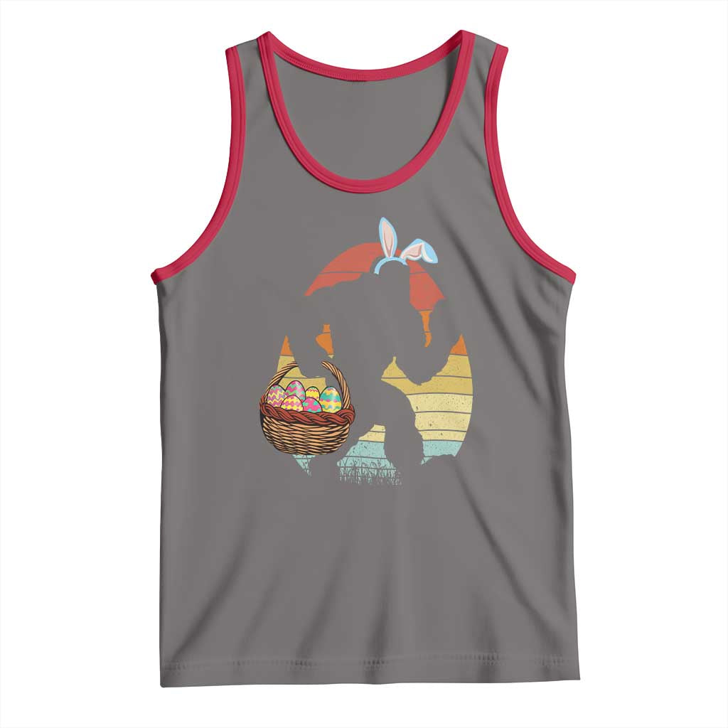 Bigfoot Easter Tank Top Bunny Sasquatch Eggs Retro - Wonder Print Shop
