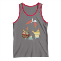 Bigfoot Easter Tank Top Bunny Sasquatch Eggs Retro - Wonder Print Shop
