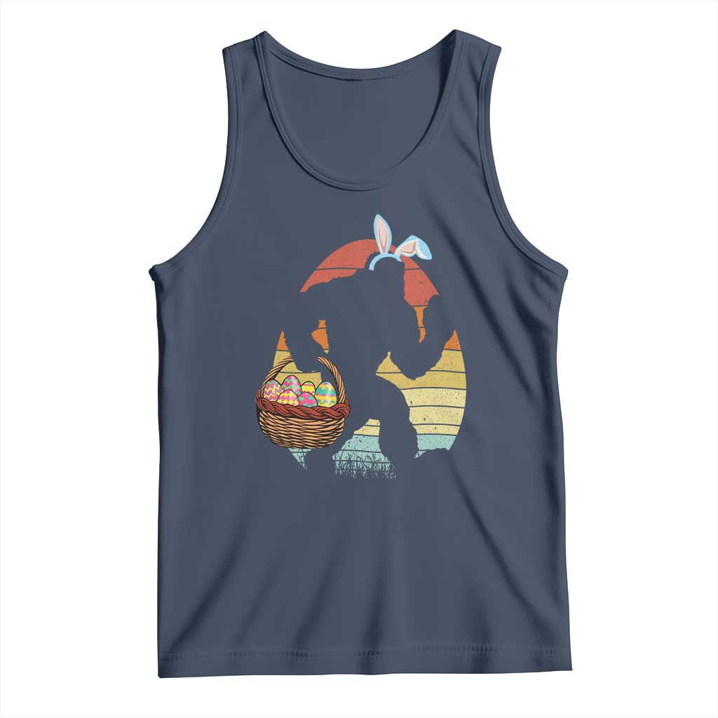 Bigfoot Easter Tank Top Bunny Sasquatch Eggs Retro - Wonder Print Shop