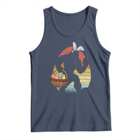 Bigfoot Easter Tank Top Bunny Sasquatch Eggs Retro - Wonder Print Shop