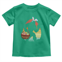 Bigfoot Easter Toddler T Shirt Bunny Sasquatch Eggs Retro - Wonder Print Shop