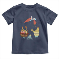 Bigfoot Easter Toddler T Shirt Bunny Sasquatch Eggs Retro - Wonder Print Shop