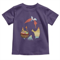 Bigfoot Easter Toddler T Shirt Bunny Sasquatch Eggs Retro - Wonder Print Shop
