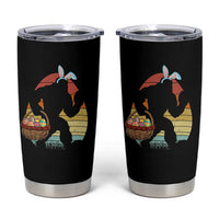 Bigfoot Easter Tumbler Cup Bunny Sasquatch Eggs Retro - Wonder Print Shop