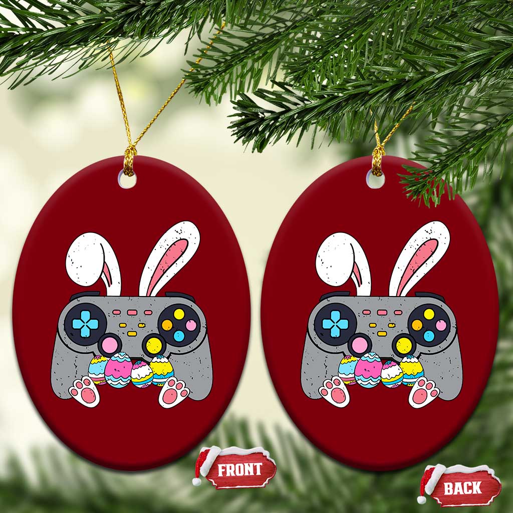 Easter Video Game Ceramic Ornament Bunny Eggs Gaming Gamer - Wonder Print Shop